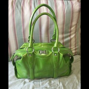 Michael Kors NWOT Lime Green Metallic Satchel